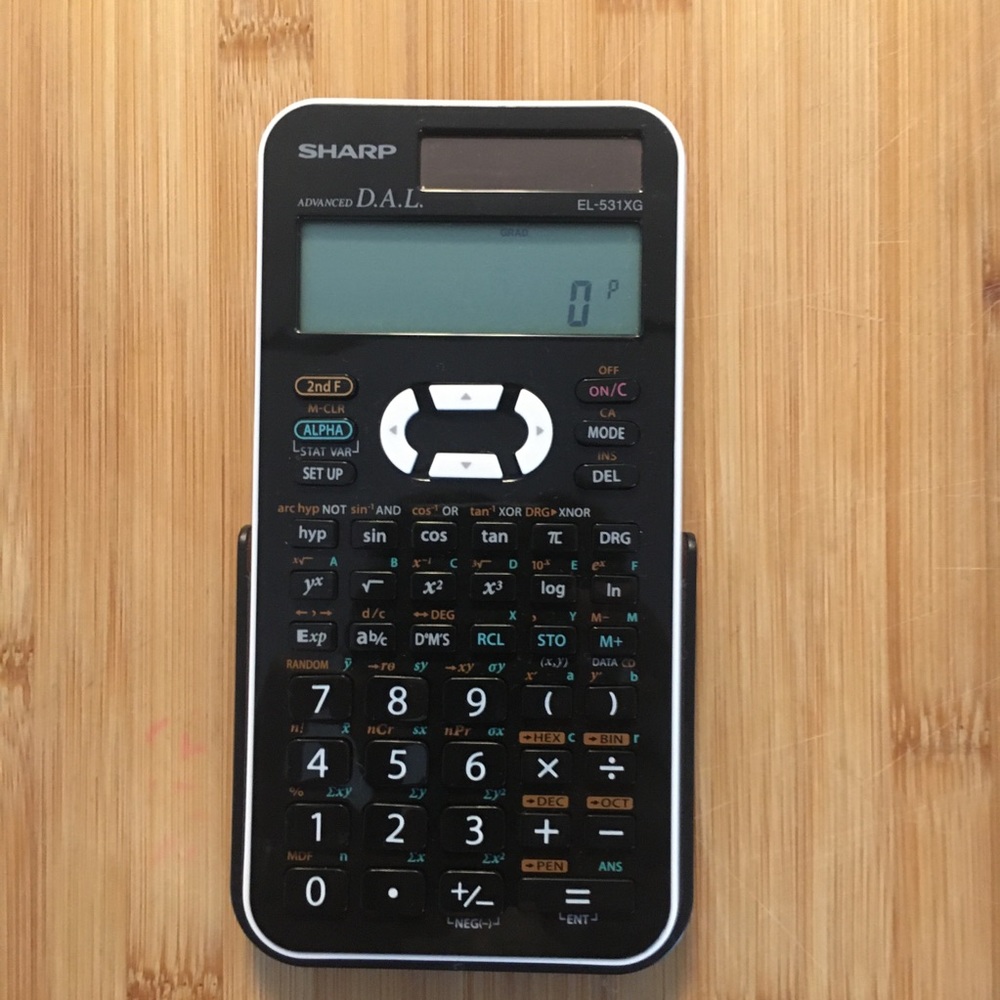 Sharp Advanced D A L   EL-531XG Calculator
